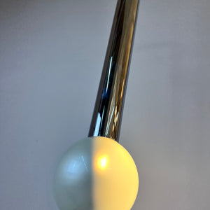 Hängelampe Big Globe Perlmutt Chrom von Motoko Ishii für STAFF