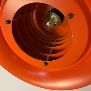 Lamellenlampe silber orange von Carl Thore für Granhaga
