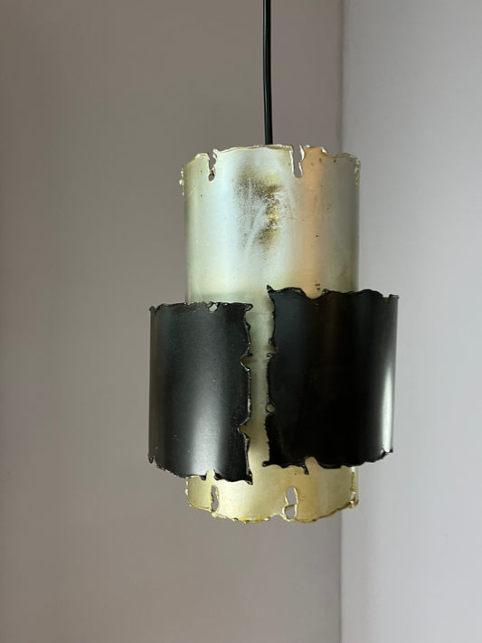 Hängelampe silber schwarz von Svend Aage Holm Sørensen für Thea