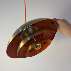 Lamellenlampe gold orange aus Dänemark