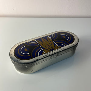 Tabak-Dose Edition 1997 schwarz blau Metall