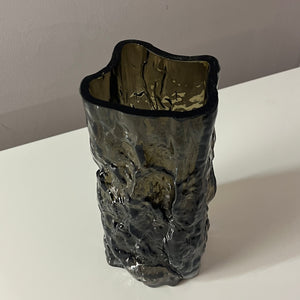 Bark Vase grau Glas von Margit Brandt