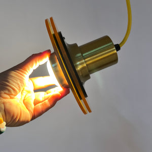 Lamellenlampe Messing Kunststoff Dänemark