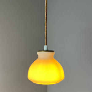 Hängelampe weiß Glas von Holmegaard