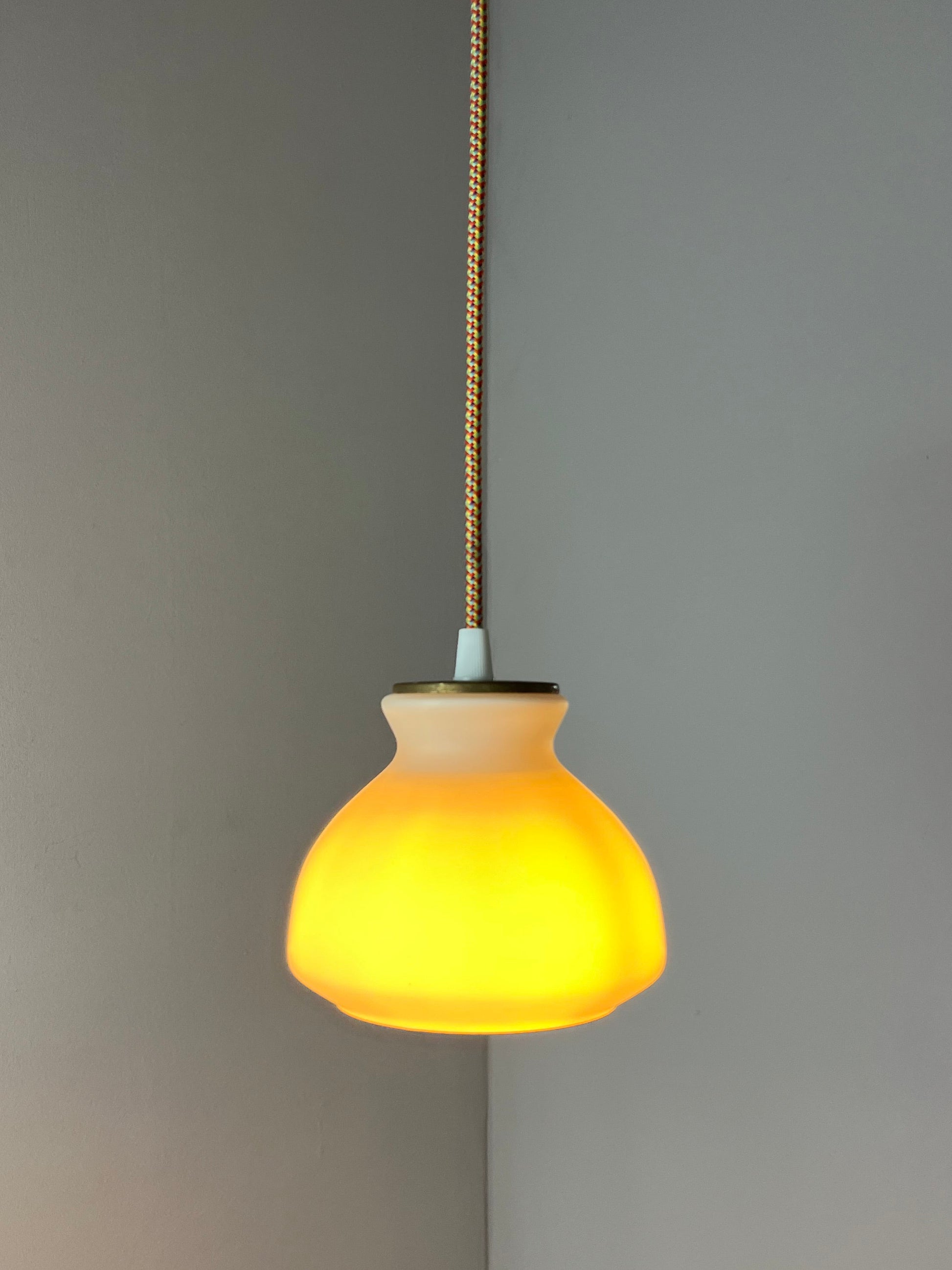 Hängelampe weiß Glas von Holmegaard