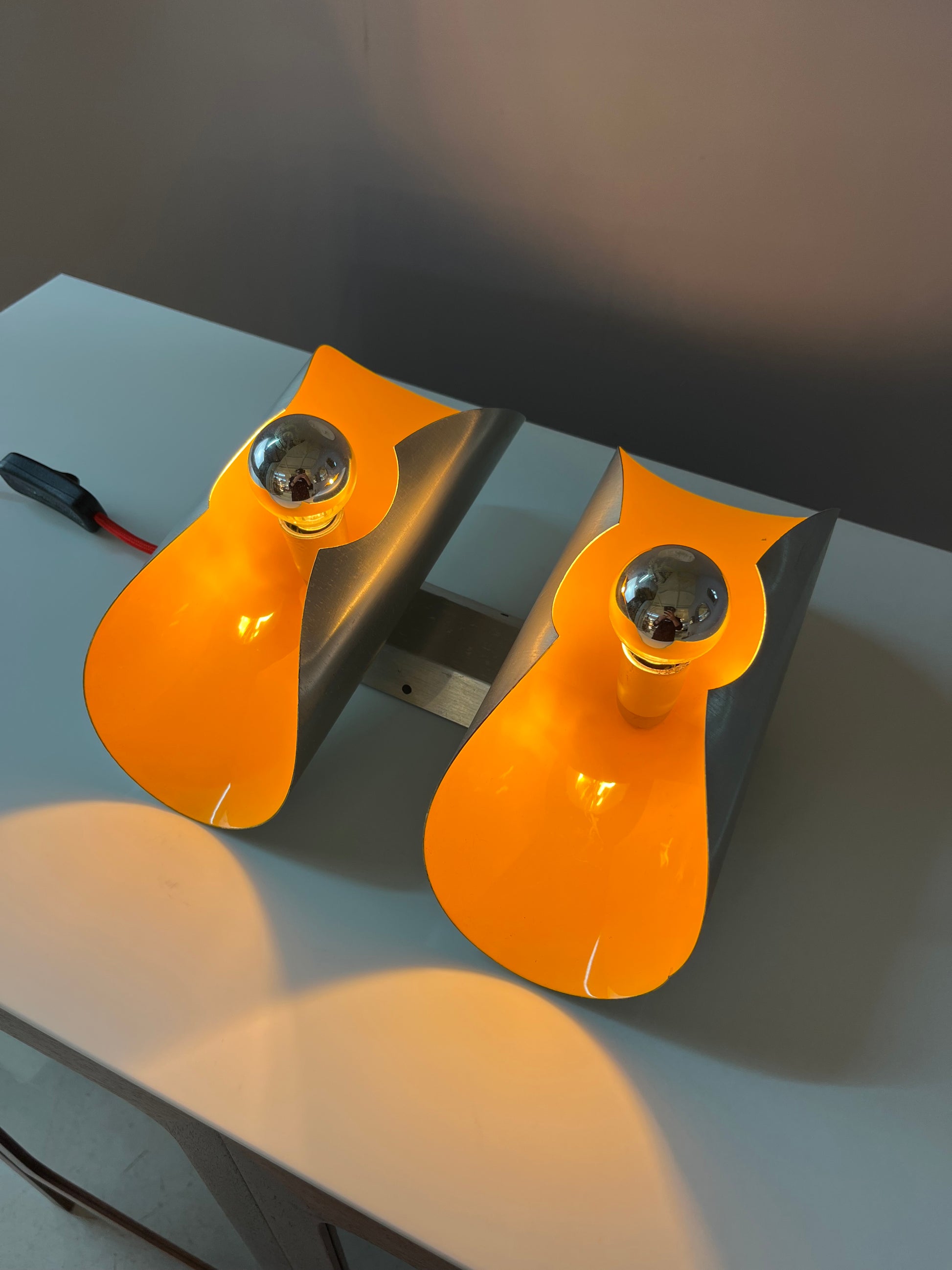 Wandlampe gelb silber von Massive