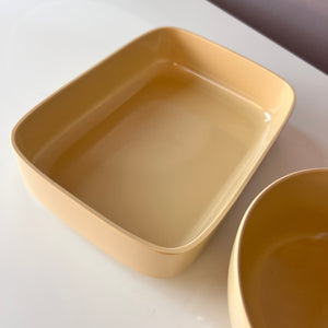 Set: 2 Schalen Mepa Service creme von Falle Uldall für Rosti