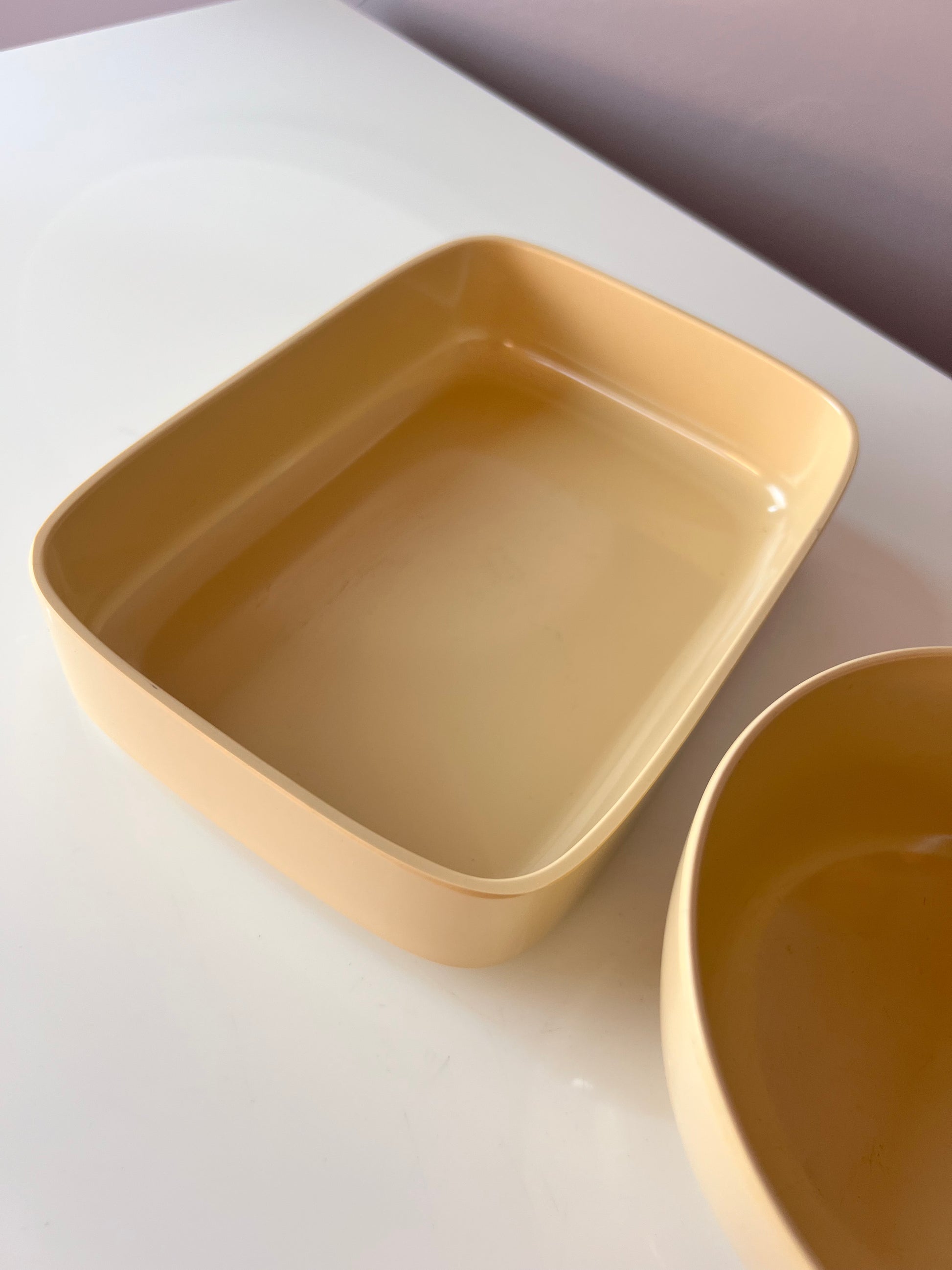 Set: 2 Schalen Mepa Service creme von Falle Uldall für Rosti