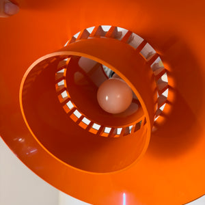 Hängelampe Solar orange Kunststoff von Svend Middelboe für Nordisk Solar