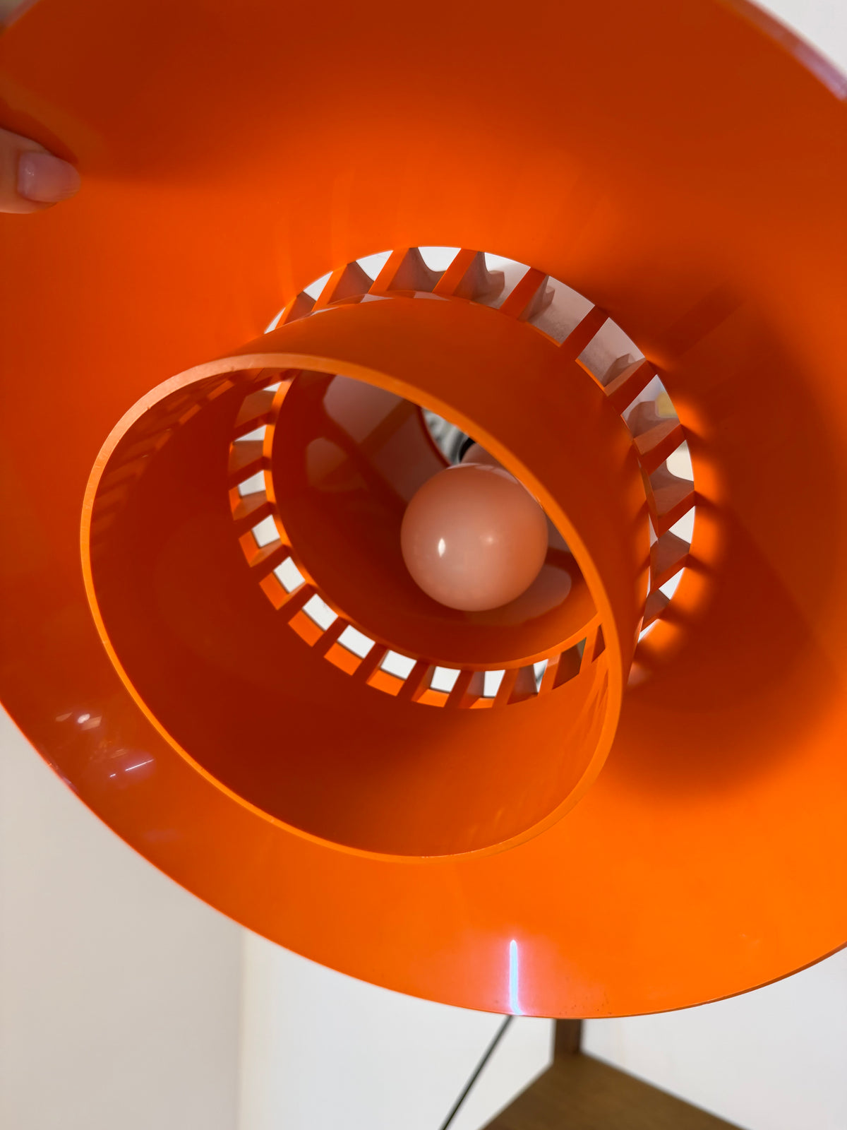 Hängelampe Solar orange Kunststoff von Svend Middelboe für Nordisk Solar