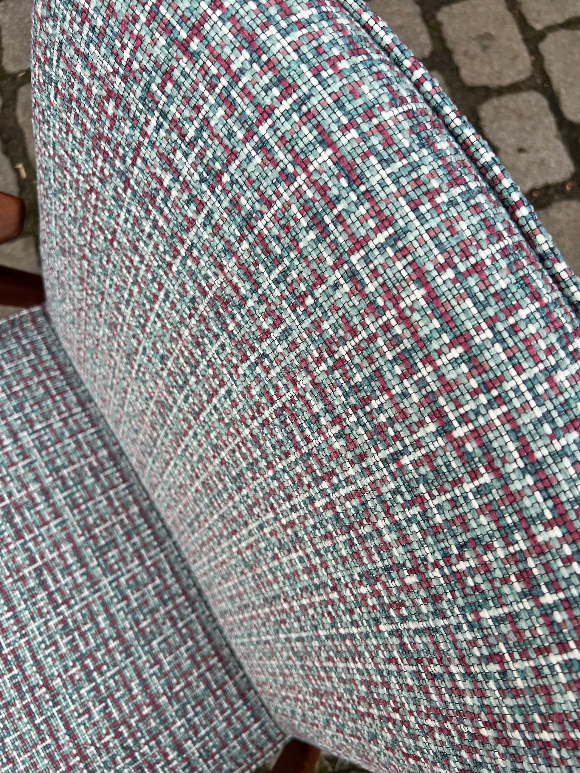 Ruster Lounge Chair neu gepolstert von Yngve Ekström für Swedese