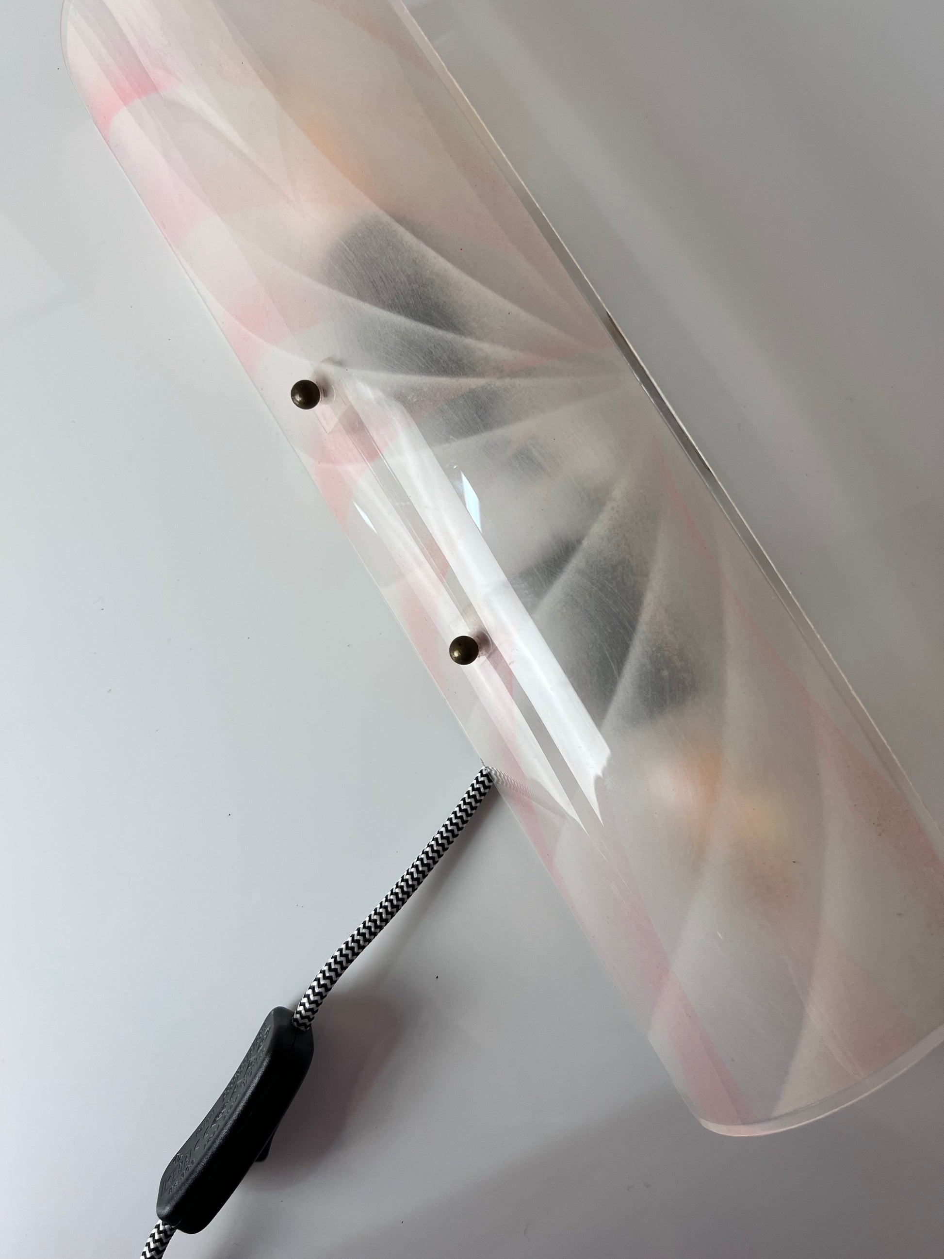 Wandlampe rosa Kunststoff