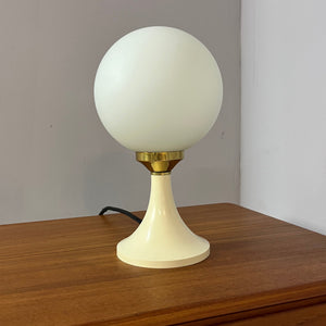 Kugeltischlampe Creme Messing von ETS Moderne Leuchten