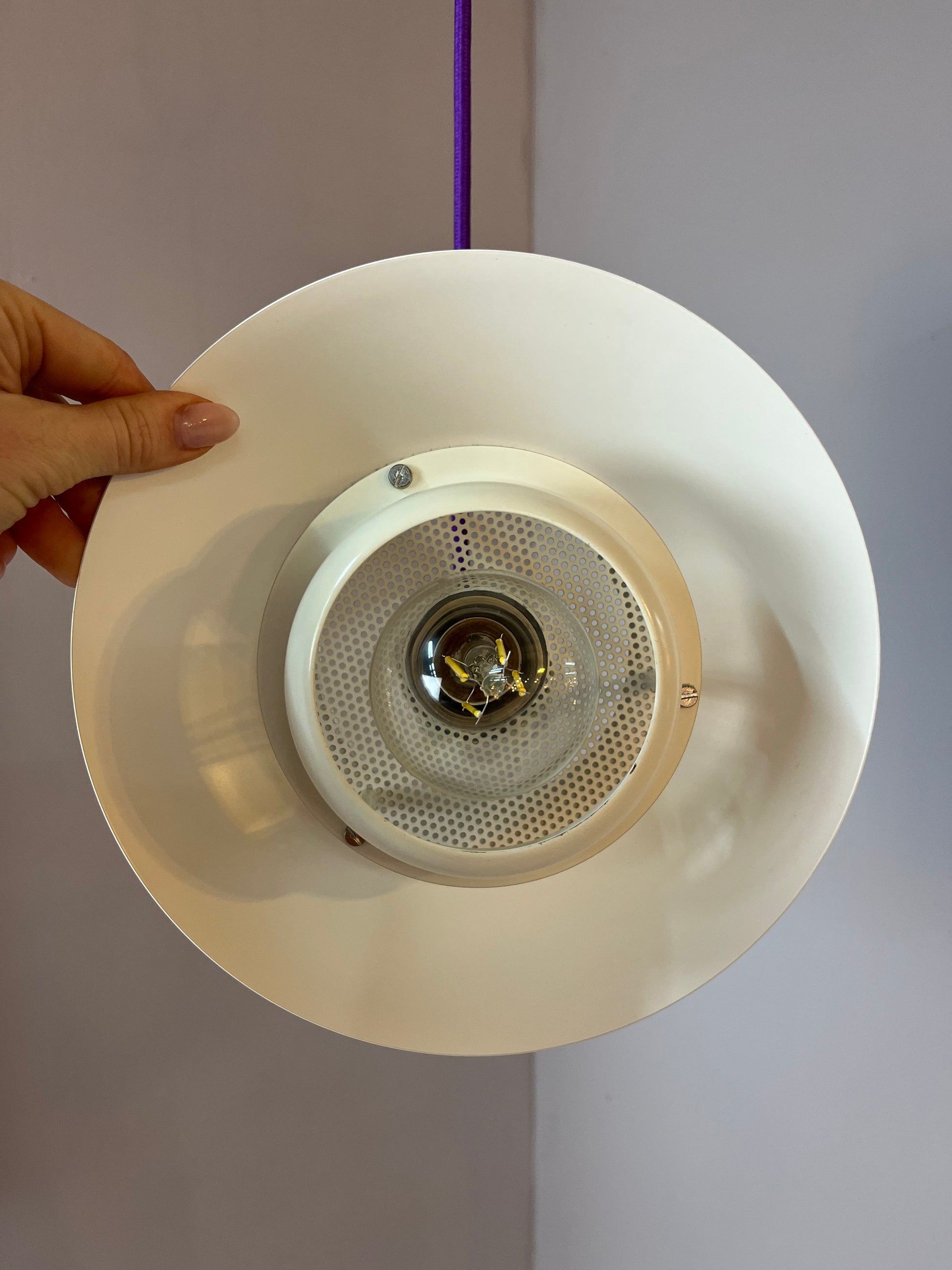 Lamellenlampe weiß aus Dänemark