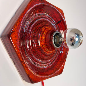 Wandlampe rot Keramik von Hustadt Leuchten