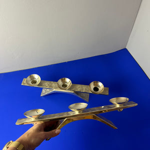 Kerzenständer versilbert von Kurt Radtke für WMF Ikora