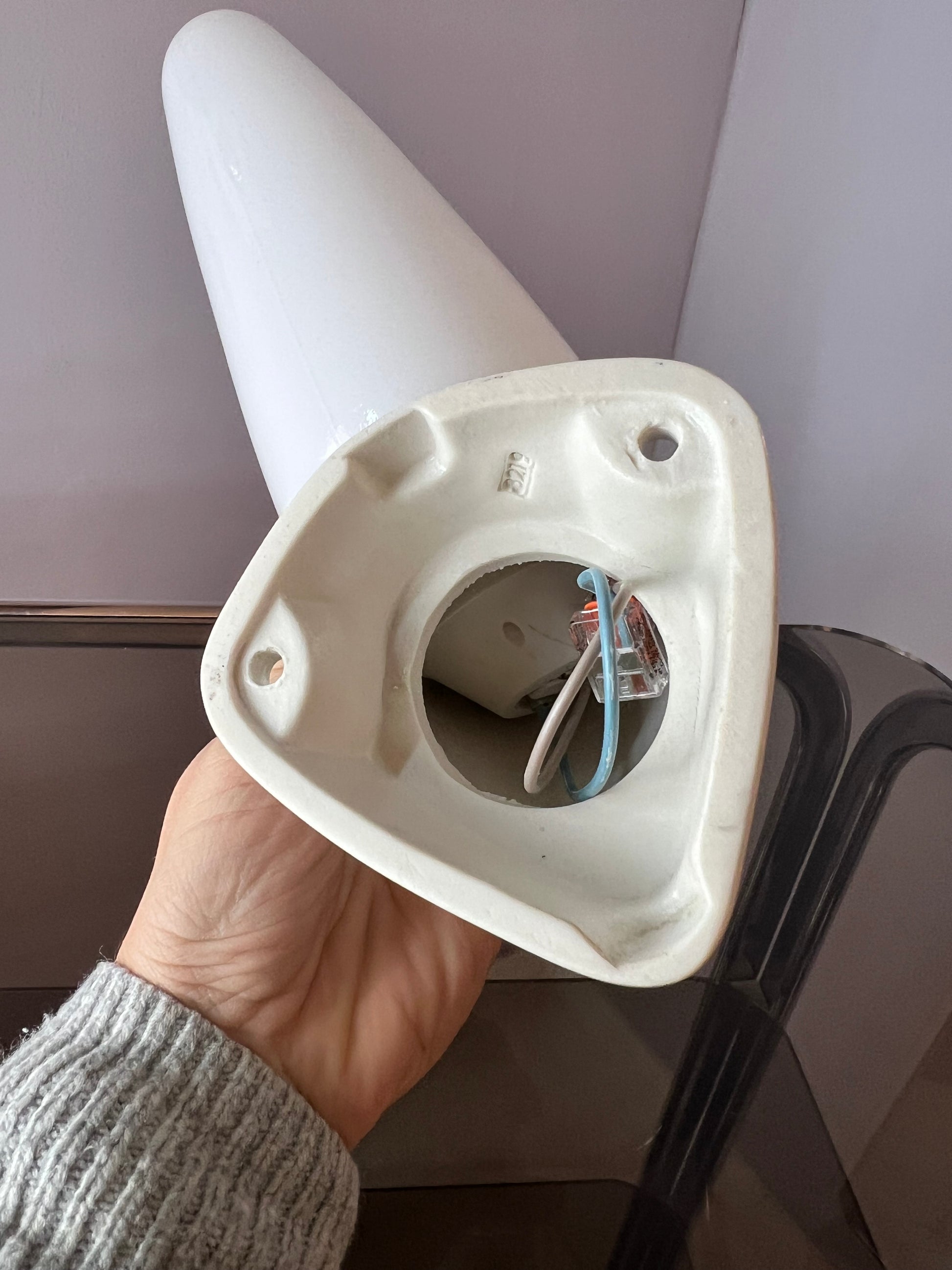 Wandlampe Modell 6035 weiß von Sigvard Bernadotte für Ifö