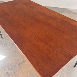 Esstisch Schreibtisch Teak mit original Hairpinlegs