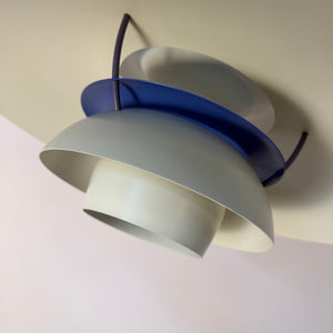 Lamellenlampe PH5 weiß von Poul Henningsen für Louis Poulsen