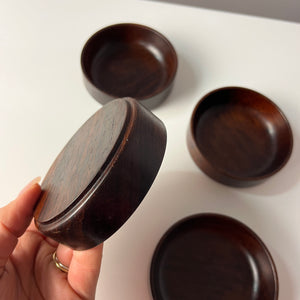 Set: 4x Schale stapelbar Palisander