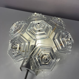Wandlampe Eiskristall von VEB Kristallleuchtenbau Ebersbach