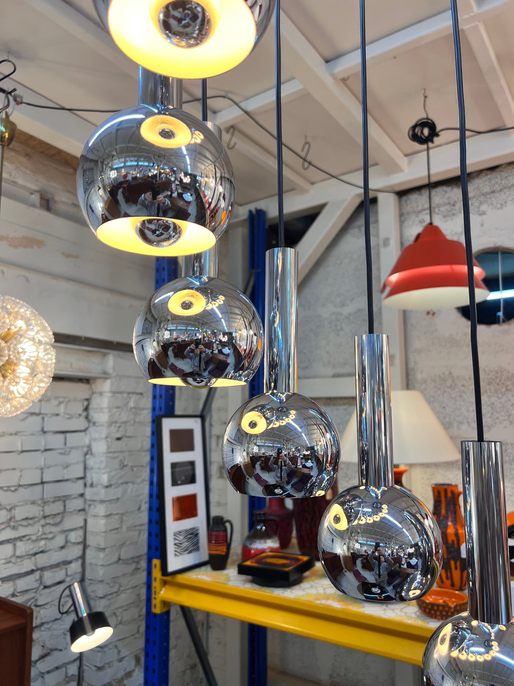 Kaskadenlampe 10-flammig Chrom von STAFF