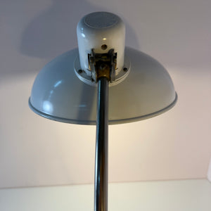 Schreibtischlampe weiß Metall von Helion - VEB Leuchtenbau Arnstadt