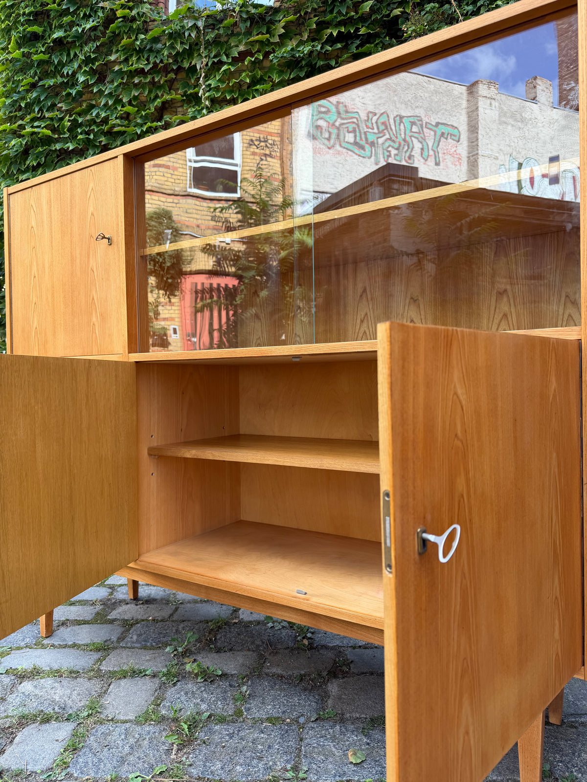 Highboard Typ 602/G Esche von Franz Ehrlich für Hellerau