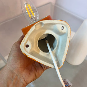 Set: 2x Wandlampe Modell 6035 orange von Sigvard Bernadotte für Ifö