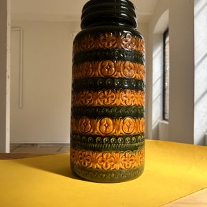 Bodenvase 289-47 grün gelb von Scheurich West Germany