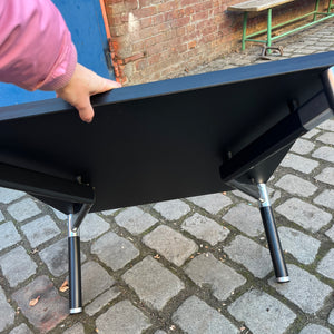 Couchtisch 712/T schwarz Zink von Hans Peter Piehl für Wilkhahn
