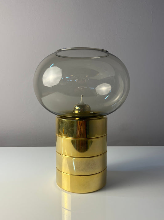 Kerzenständer Messing Rauchglas von FÖHL