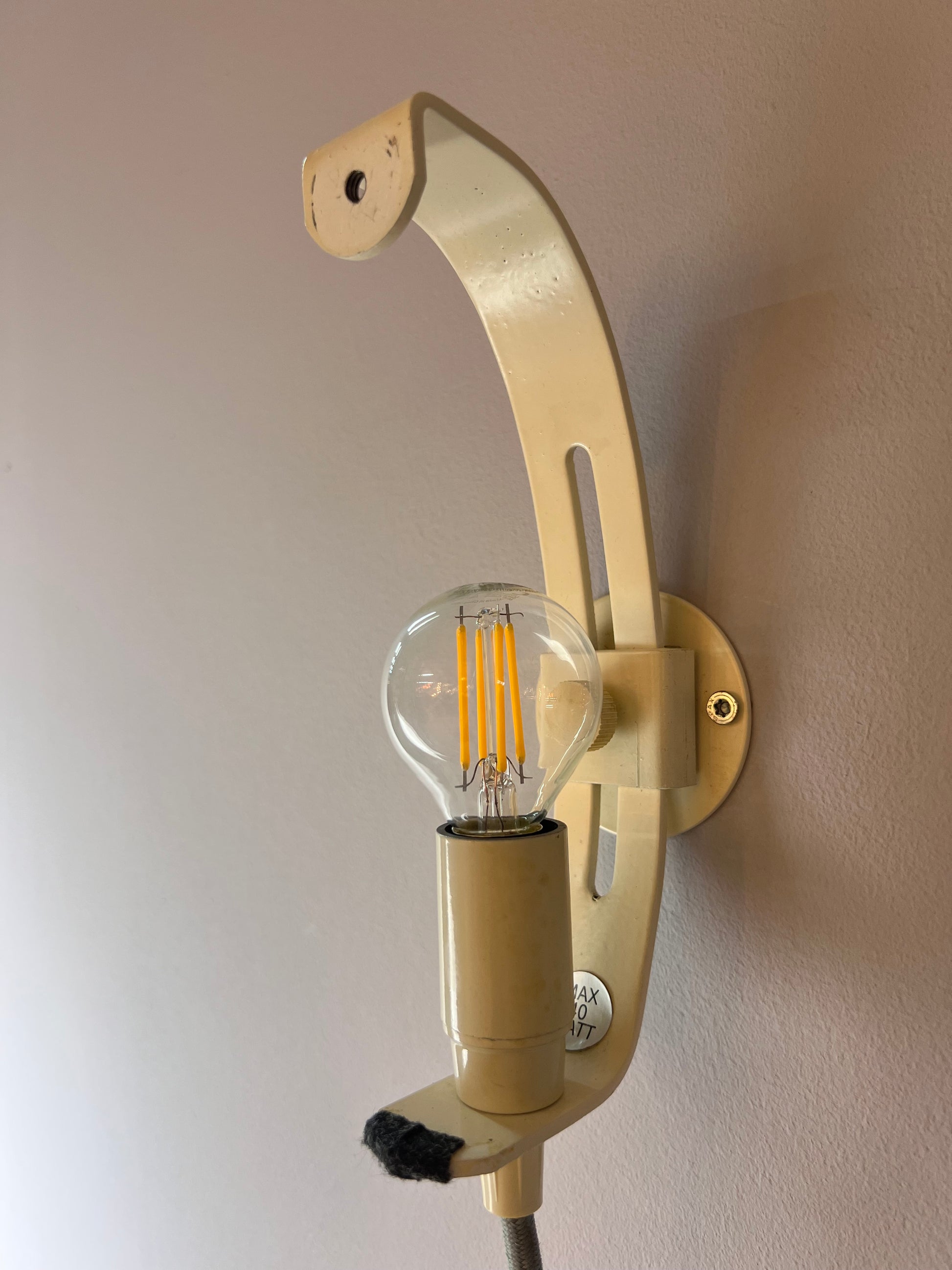 Wandlampe weiß Glas von Per Lütken für Holmegaard