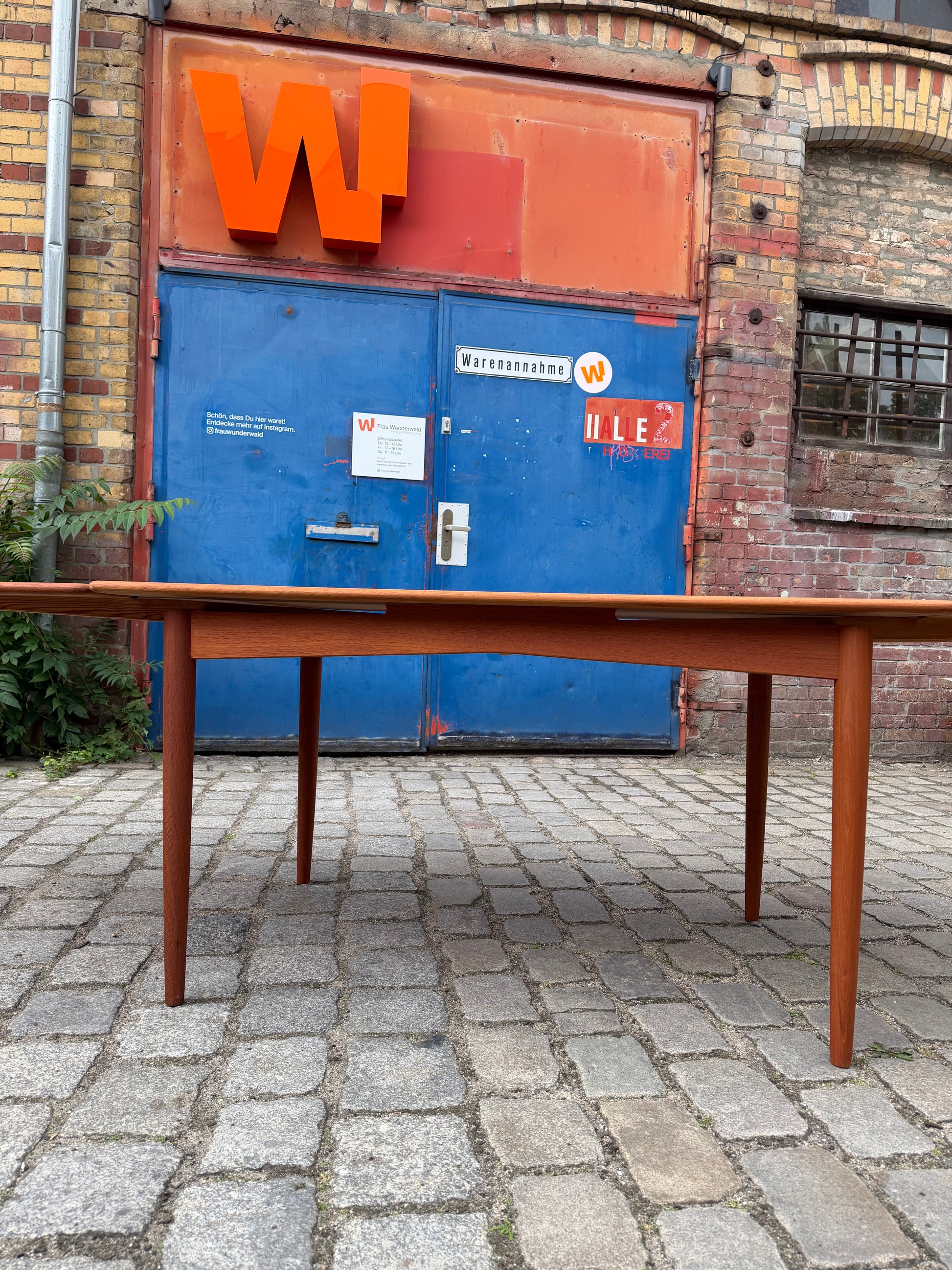 Ausziehbarer Esstisch Teak aus Dänemark