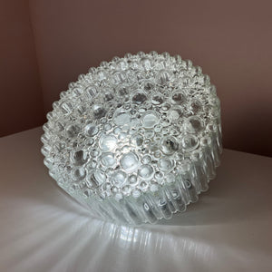 Wand-/ Deckenlampe Kristallglas mit schwarzem Sockel von STAFF