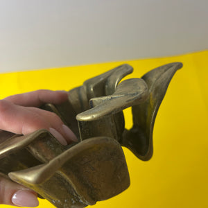 Kerzenständer Messing in Blütenform