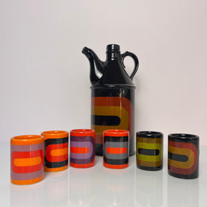 Set: Schnapsdekanter & 6 Becher von Wächtersbach