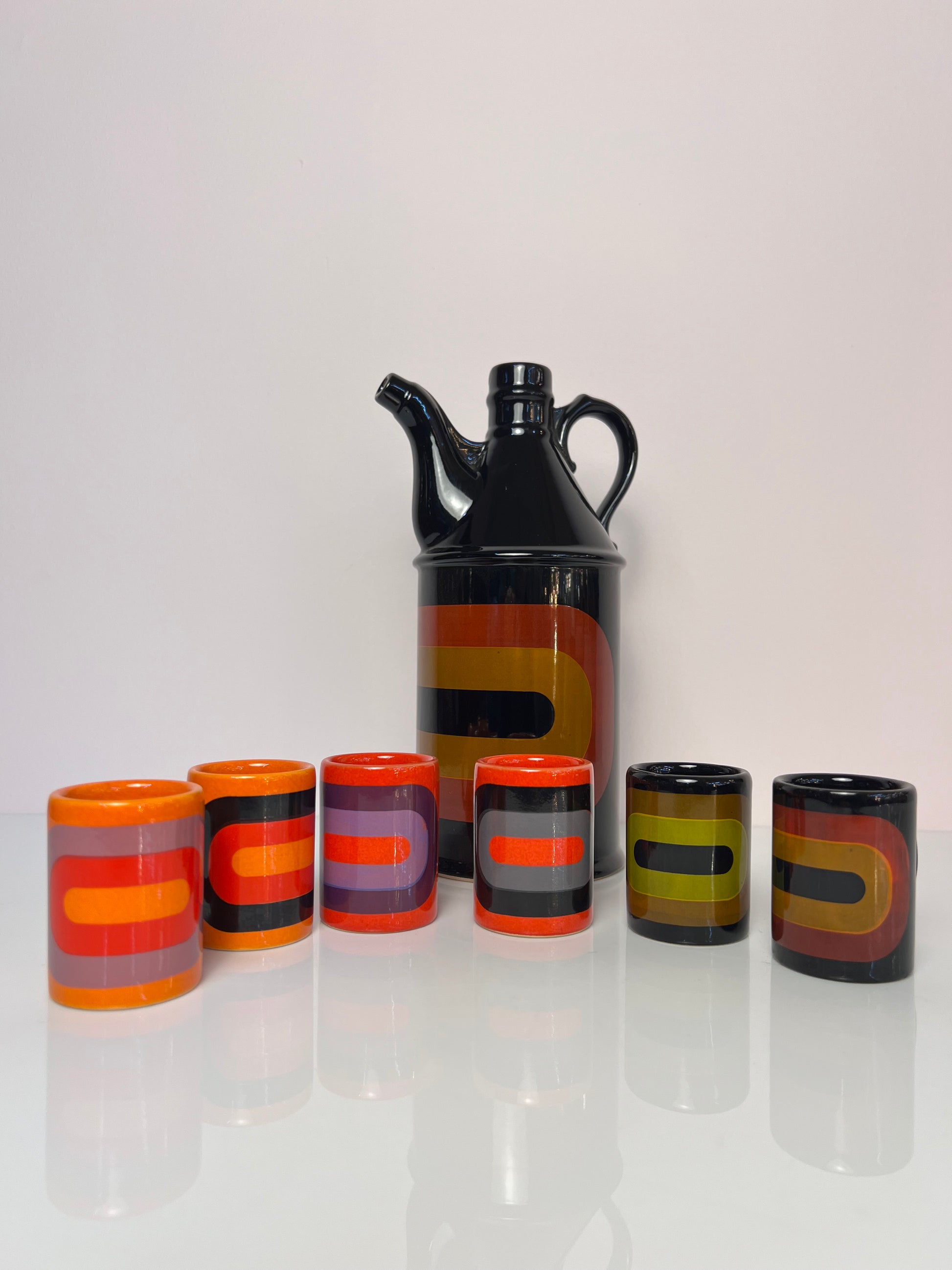 Set: Schnapsdekanter & 6 Becher von Wächtersbach