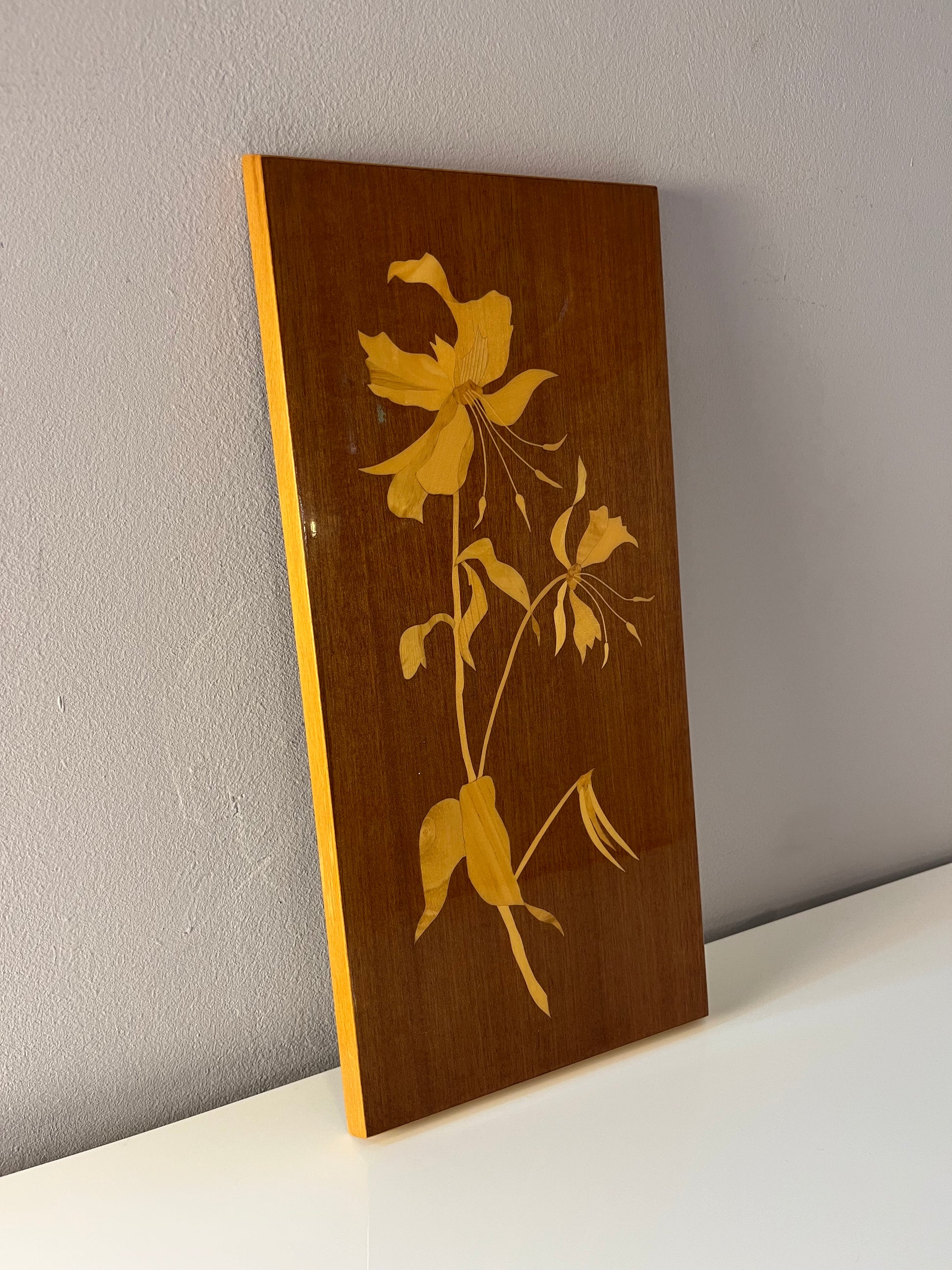 Intarsienbild Blumen