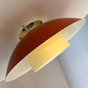 Lamellenlampe neu lackiert peach
