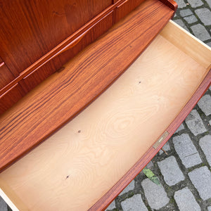 Halbrunder Sekretär Teak aus Dänemark