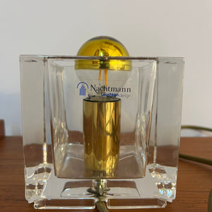 Tischlampe Ice Cube Glas von Nachtmann