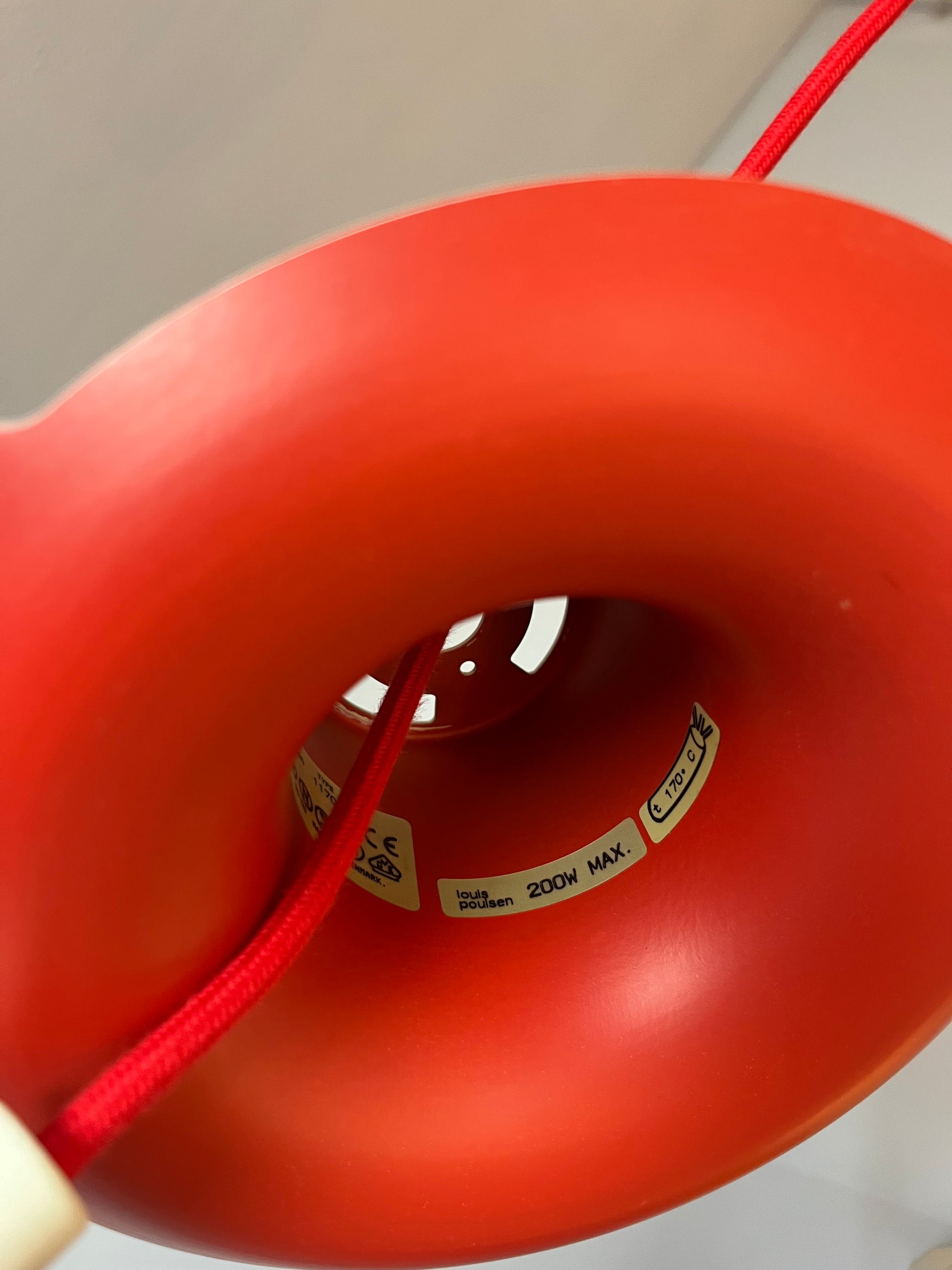 Lamellenlampe PH5 weiß von Poul Henningsen für Louis Poulsen