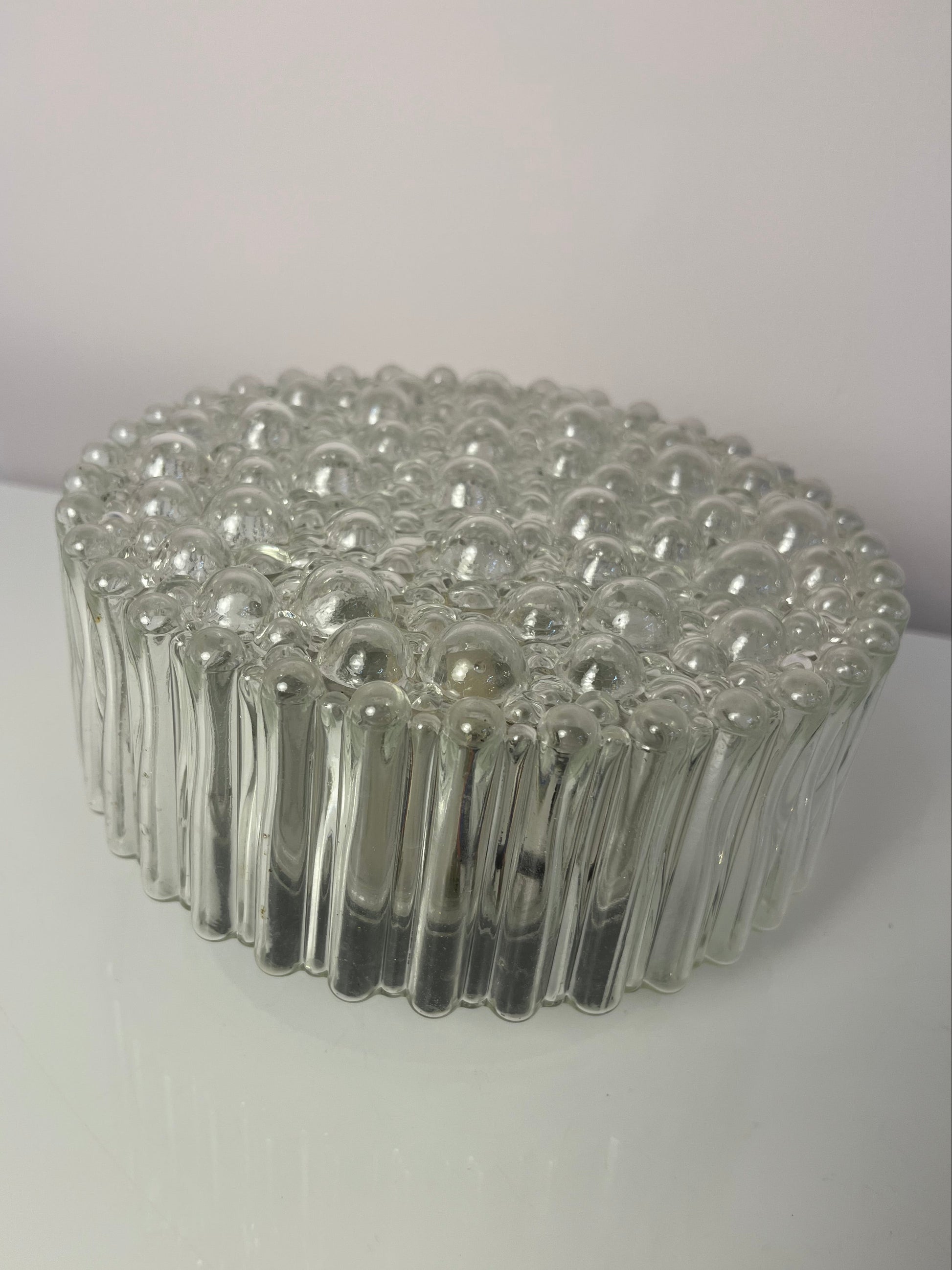 Wand-/ Deckenlampe Kristallglas mit schwarzem Sockel von STAFF