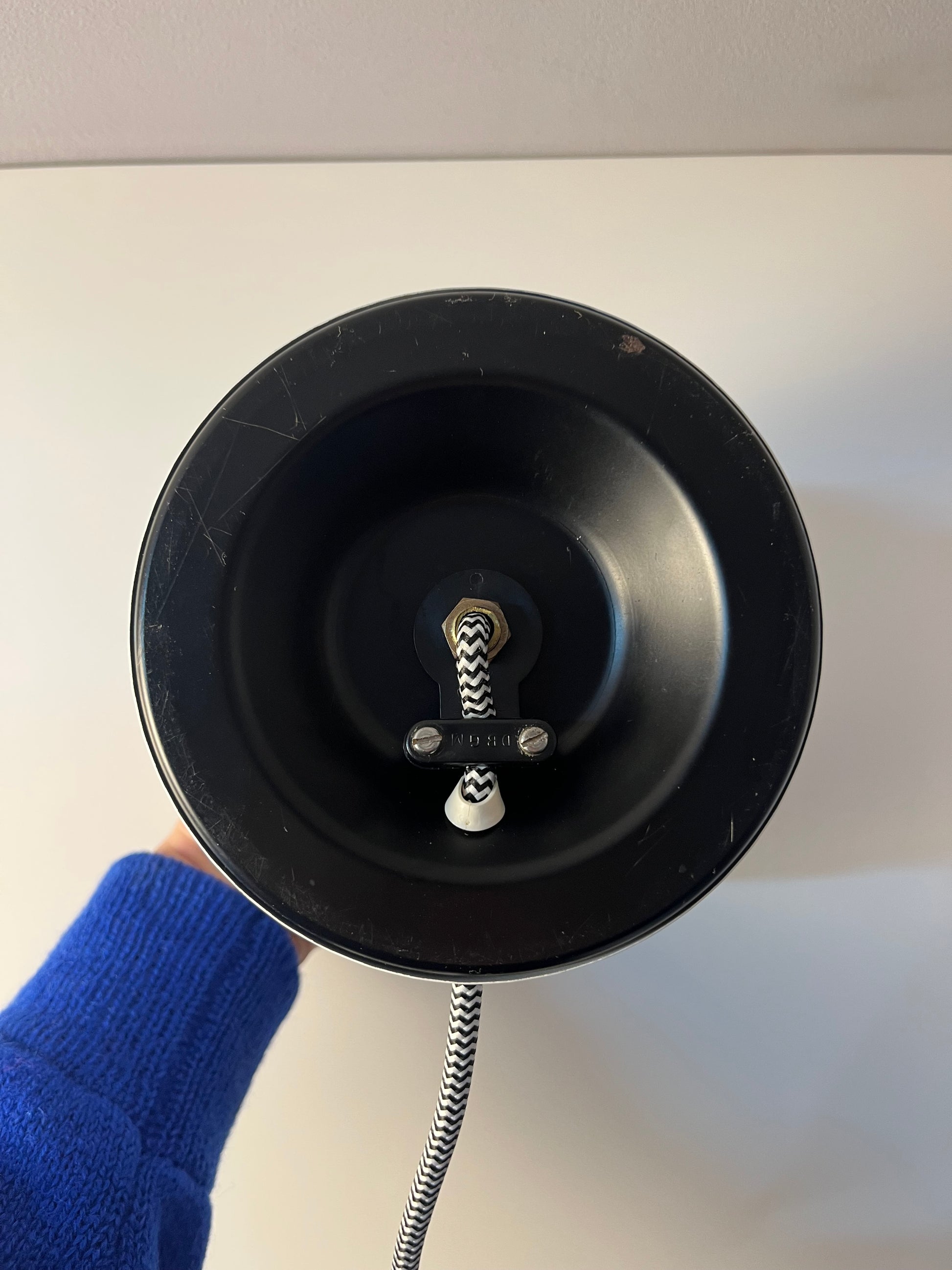 Kugel-Tischlampe weiß Chrom