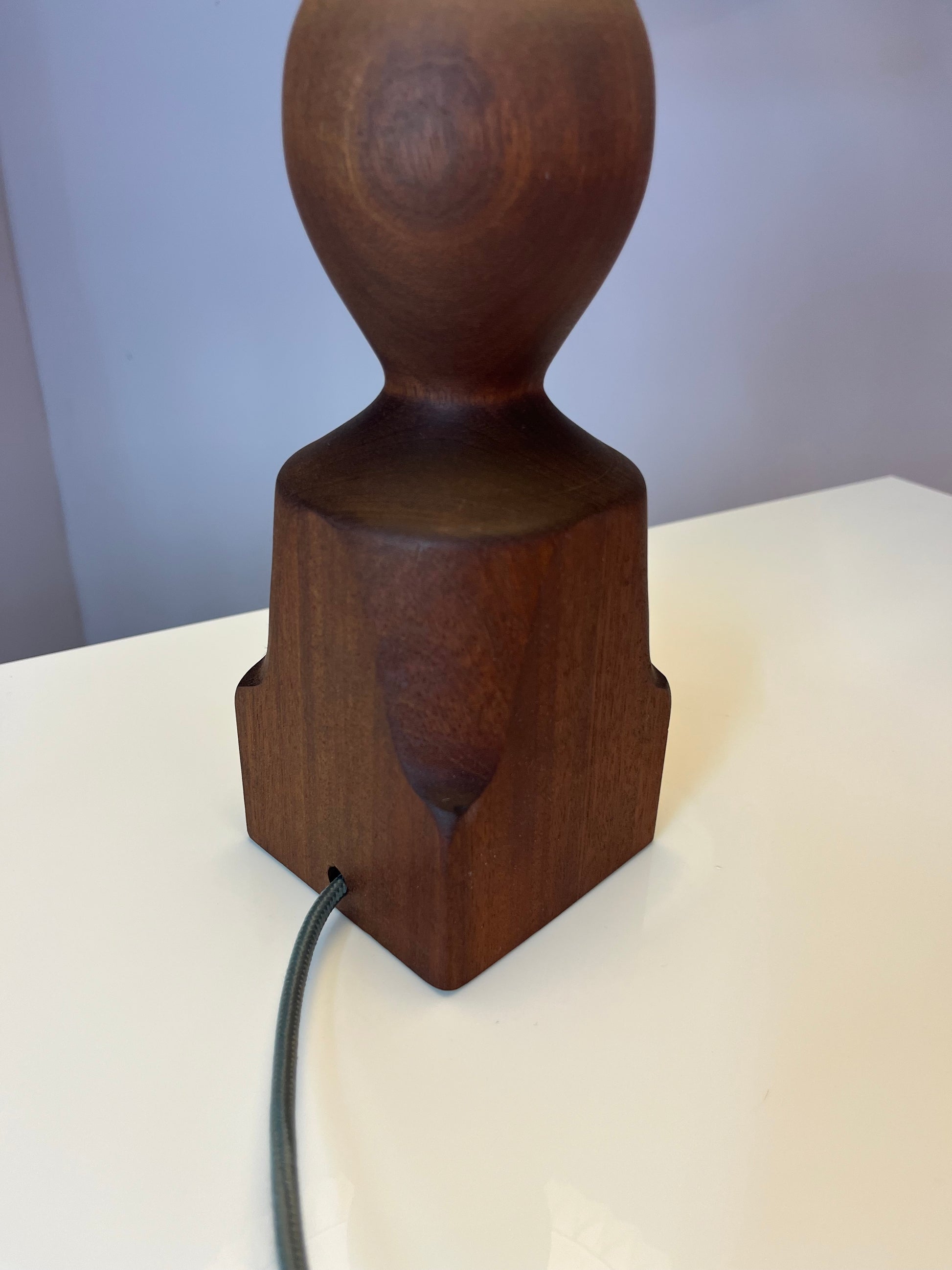 Tischlampe Teak aus Dänemark