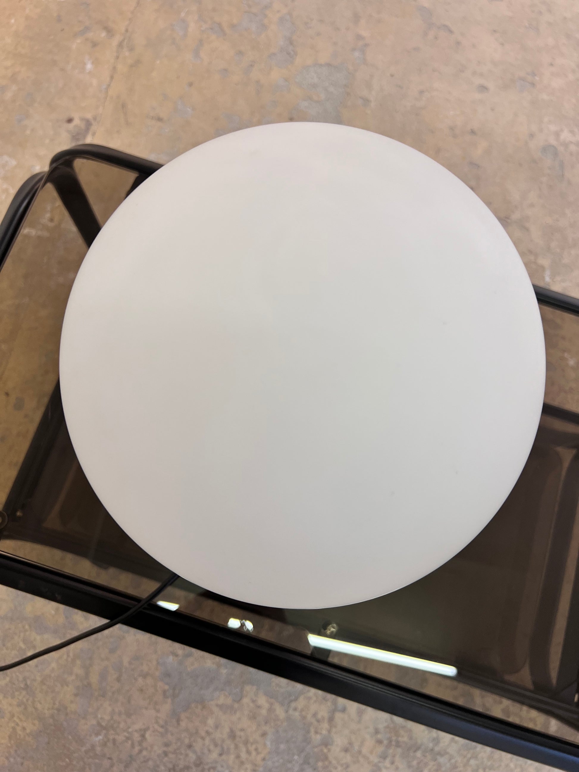 Tischlampe Chrom Opalglas VEB NARVA