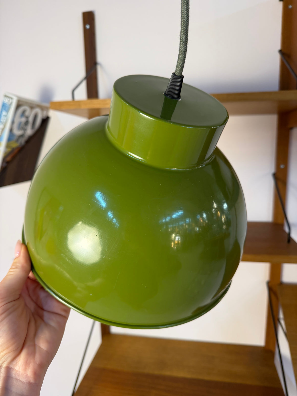 Bunkerlampe oliv aus Dänemark