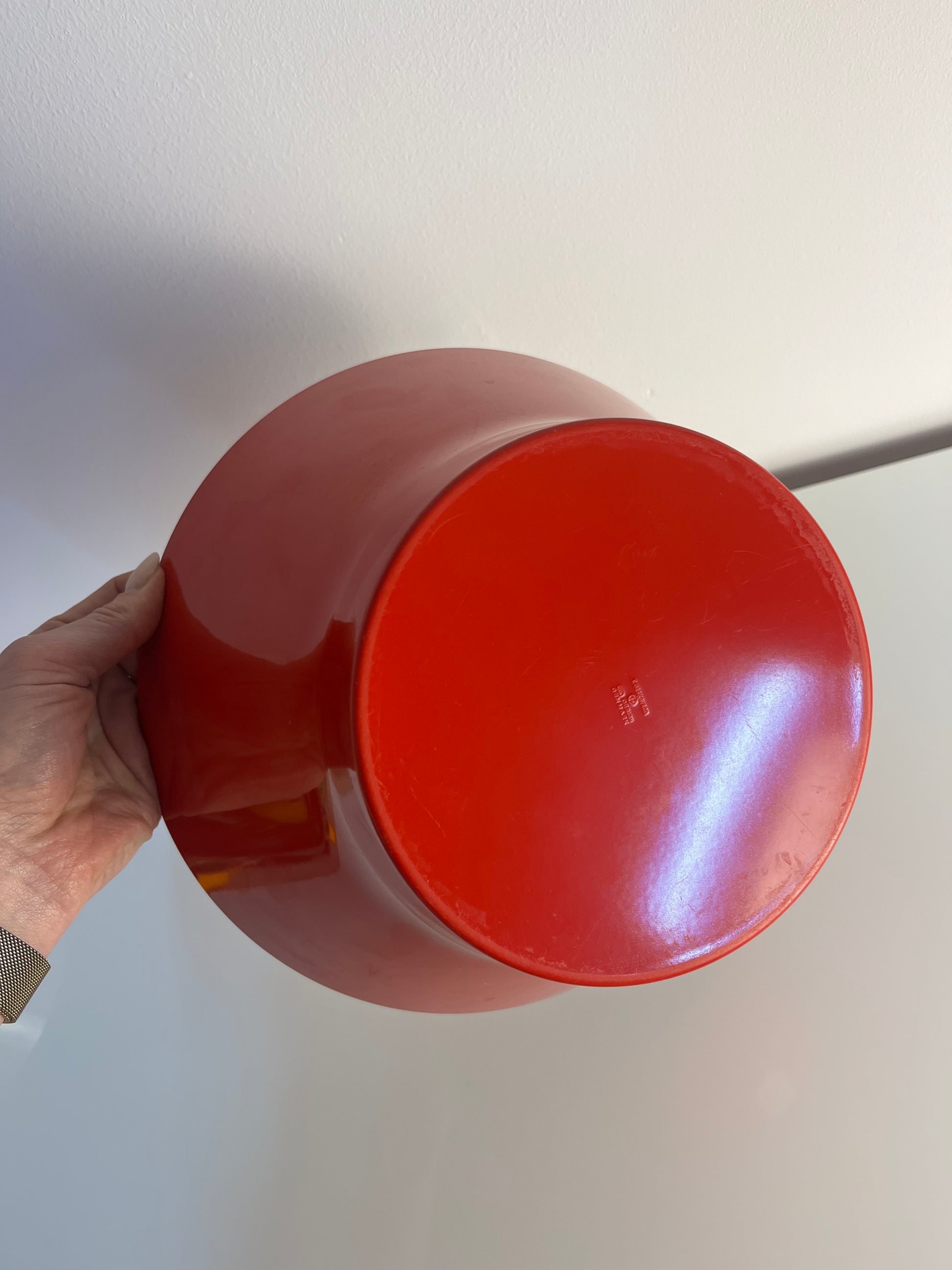 Schüssel groß rot von Henning Koppel für Ørskov Design