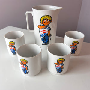 Set: 4 Becher & 1 Kanne Hansano von Schirnding Bavaria